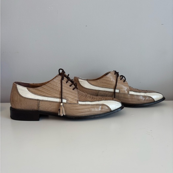 Leather and Snakeskin Men’s Loafers Size 10 main image 4